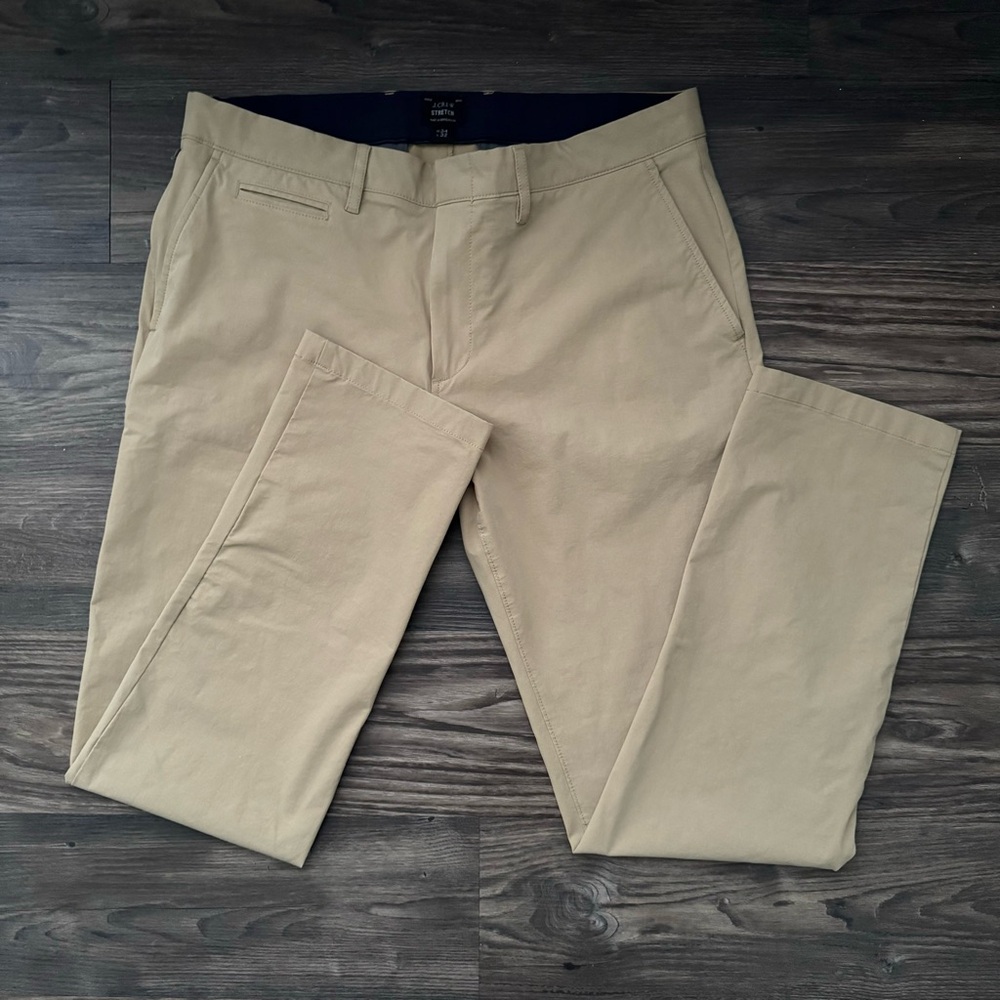 J. Crew 483 Slim Flat Front Stretch Pants